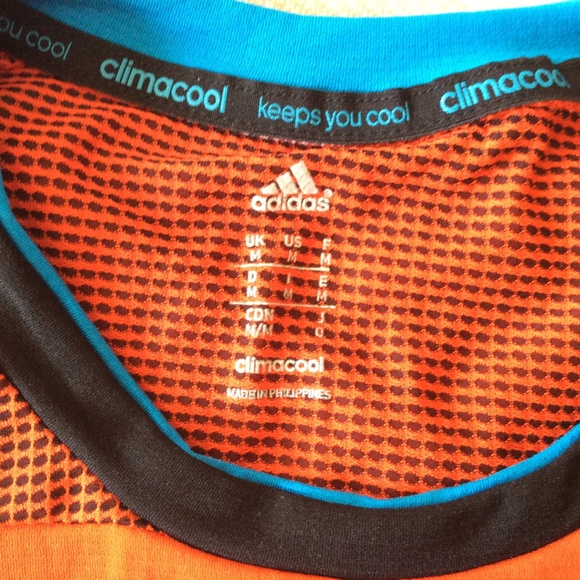 Men’s Adidas Climacool T-Shirt | Size Medium | Bright Orange - Picture 3 of 15